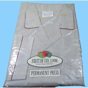 Fruit Of The Loom Men's Pajama Set C-Large Permanent Press Vintage Deadstock